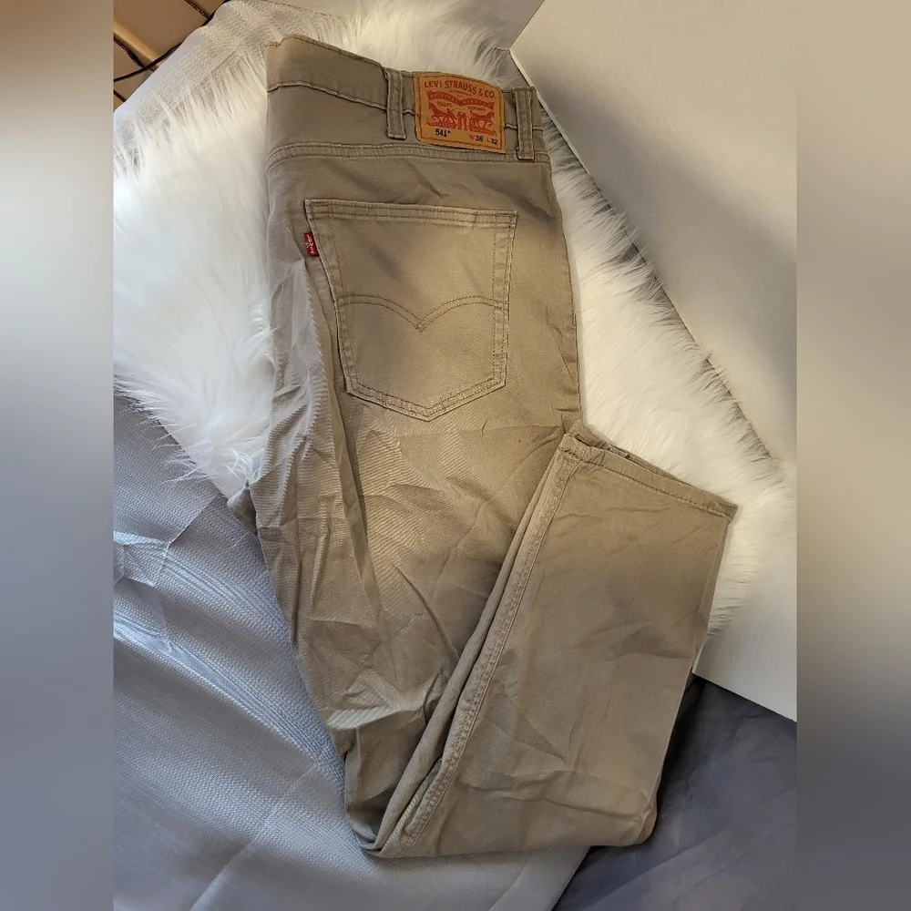 NWOT Levi's Tan Denim Jeans, Size 38 X 30 * Please See Notes - Picture 2 of 10